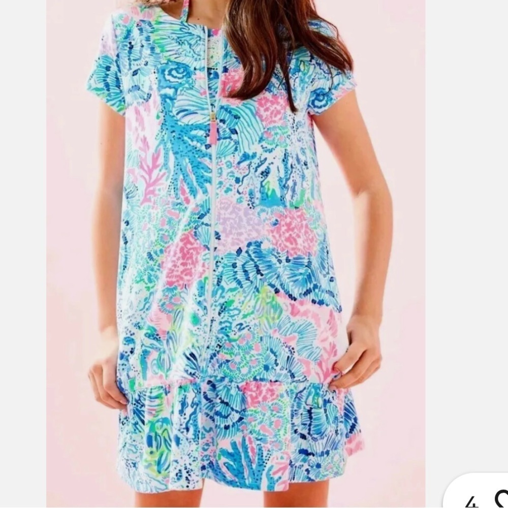 Lilly Pulitzer girls cover up in Multi sink or swim sizes L(8-10) & XL NWOT